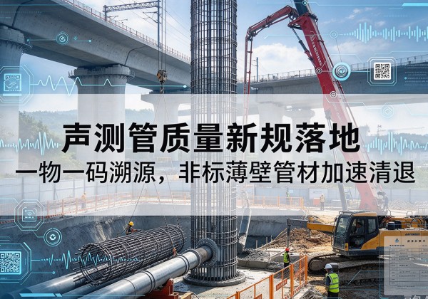 舟山声测管质量新规落地，一物一码溯源，非标薄壁管材加速清退
