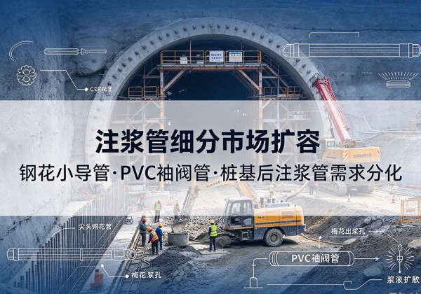 舟山注浆管细分市场扩容，隧道钢花小导管、PVC 袖阀管、桩基后注浆管需求分化